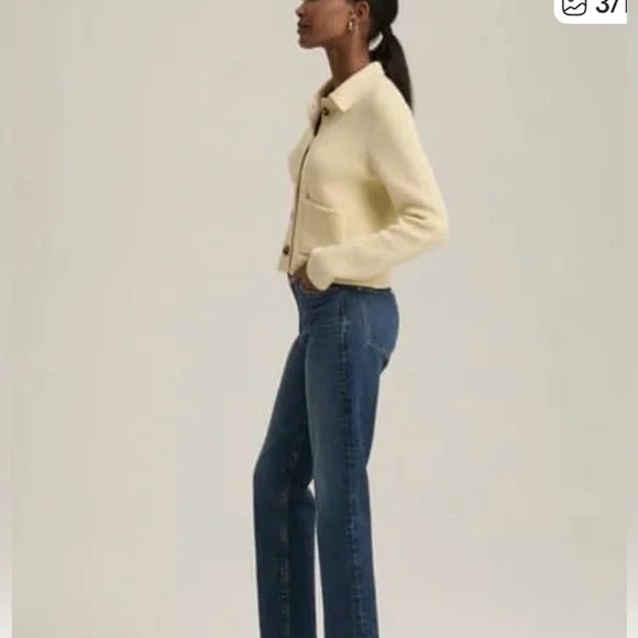 Favorite daughter yellow Annabel Button-Front Women's Cardigan Jacket new XS - Picture 3 of 8